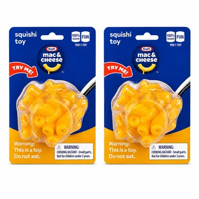 Kraft Mac & Cheese Scented Squishy Toy – 2-Pack
